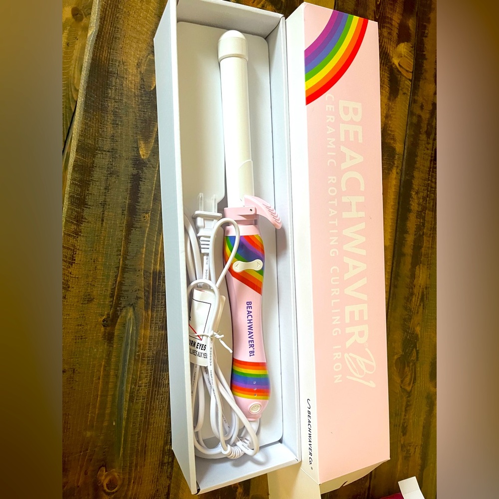 Beachwaver ceramic rotating curling iron 🌈 special edition
